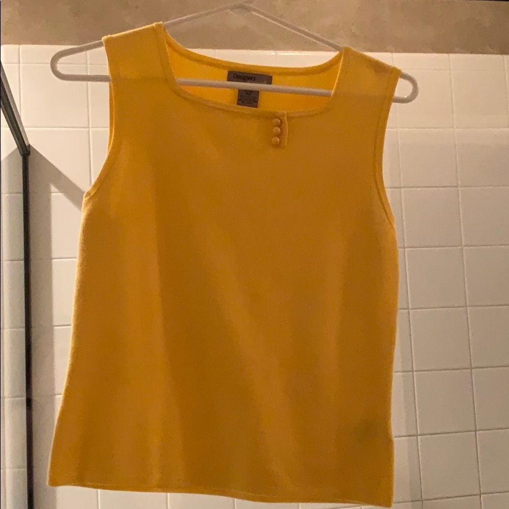 Yellow Designers Originals sleeveless top